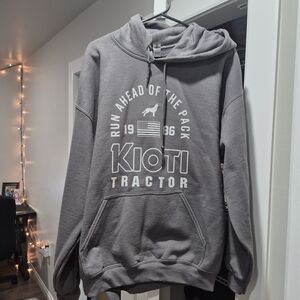 Gildan Gray Men's Hoodie with Graphic Print